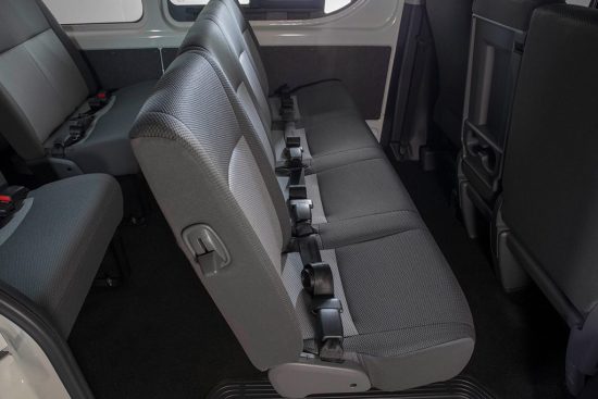 Toyota Grandia - Interior - Back seats | Rent-A-Car Palawan